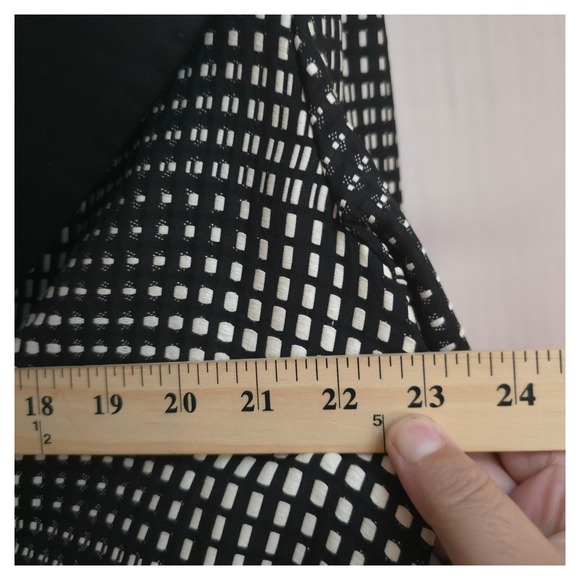 Escada‎ Silk Lapel Boxy Woven Jacket EU 44 US 12 Belt Loops No Belt Black White - Picture 10 of 16